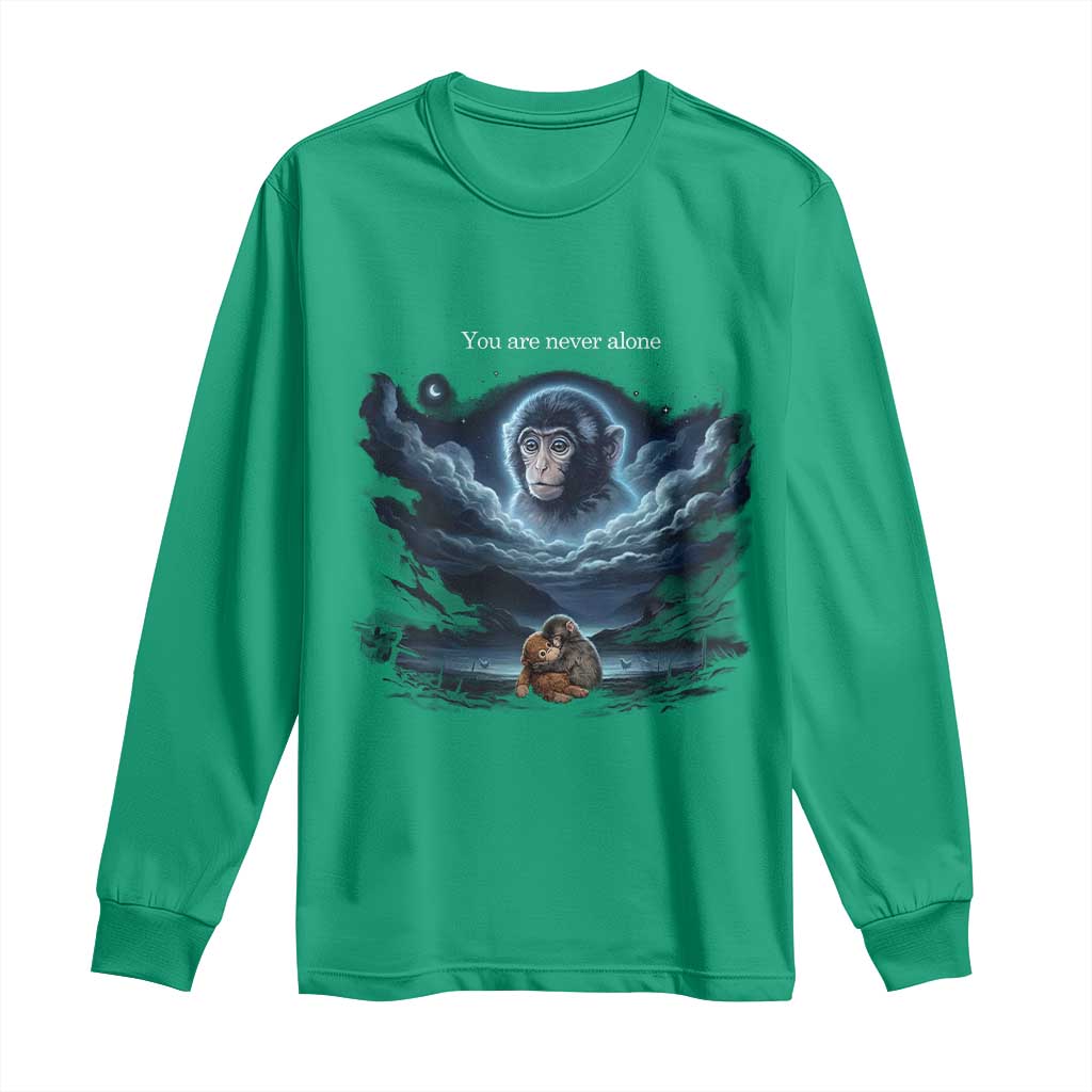 Baby Monkey Punch Long Sleeve Shirt You Are Never Alone Brave