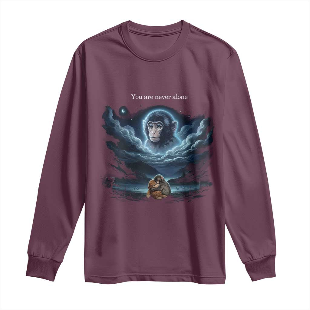 Baby Monkey Punch Long Sleeve Shirt You Are Never Alone Brave