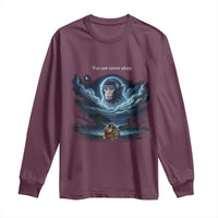 Baby Monkey Punch Long Sleeve Shirt You Are Never Alone Brave