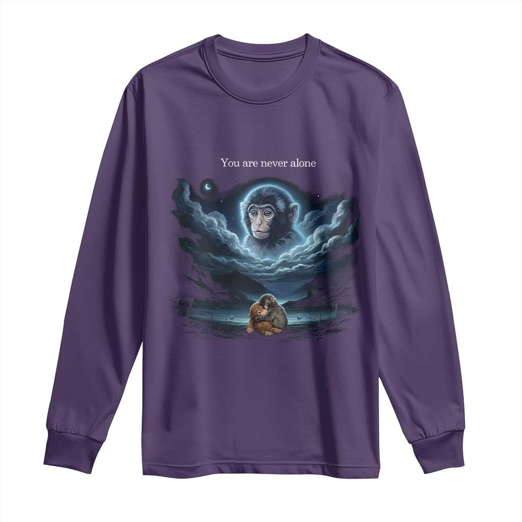 Baby Monkey Punch Long Sleeve Shirt You Are Never Alone Brave