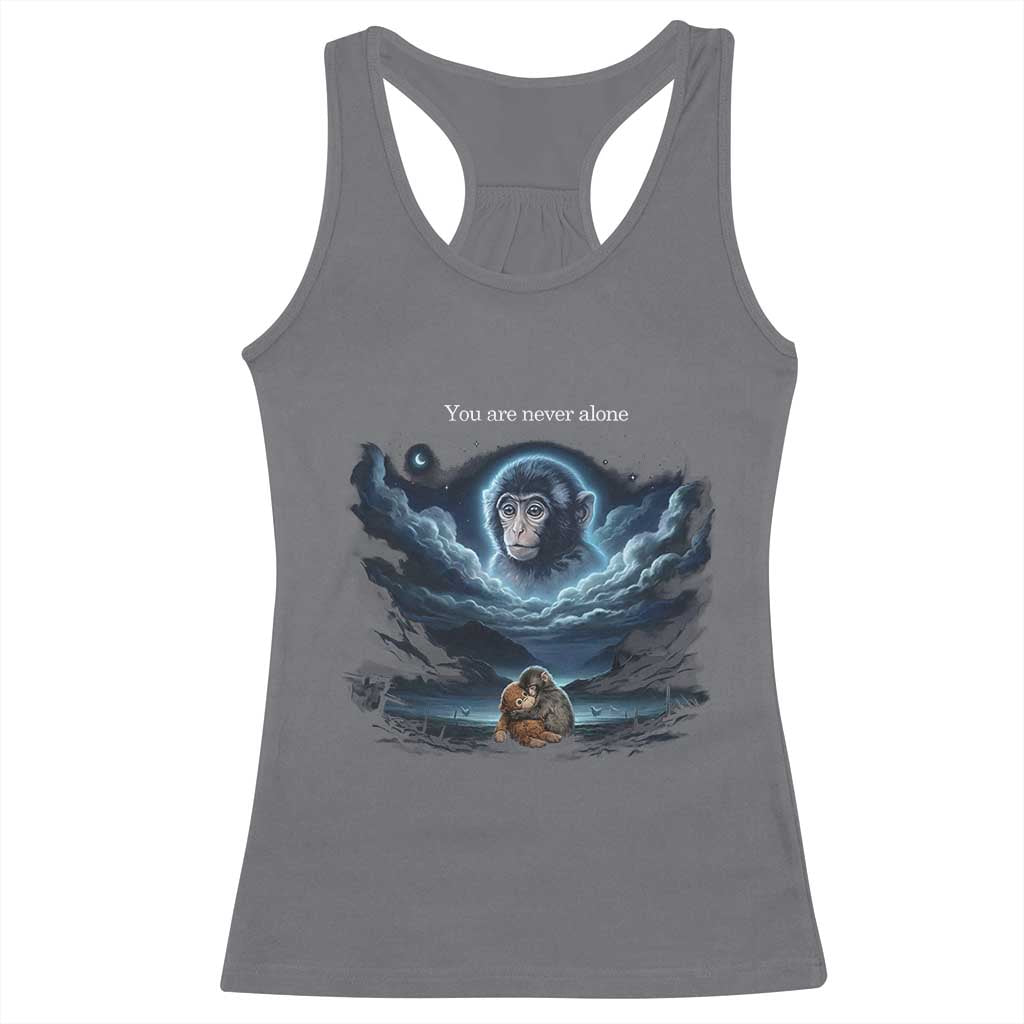 Baby Monkey Punch Racerback Tank Top You Are Never Alone Brave