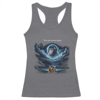Baby Monkey Punch Racerback Tank Top You Are Never Alone Brave