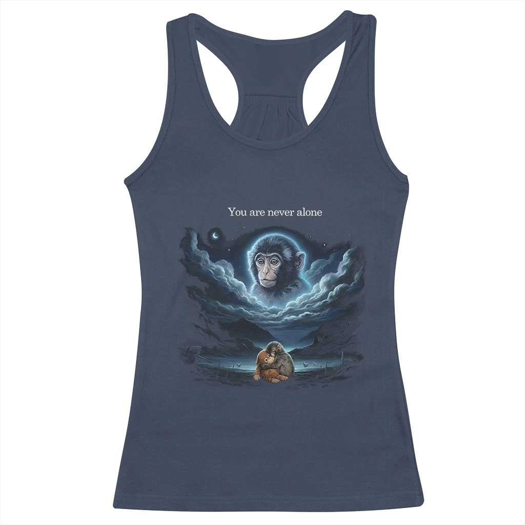 Baby Monkey Punch Racerback Tank Top You Are Never Alone Brave