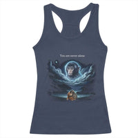 Baby Monkey Punch Racerback Tank Top You Are Never Alone Brave