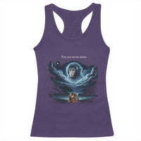 Baby Monkey Punch Racerback Tank Top You Are Never Alone Brave