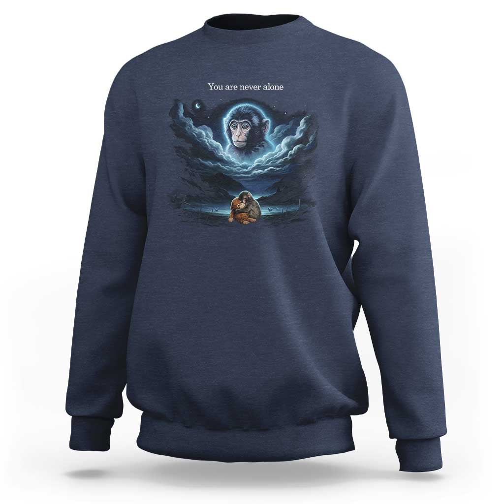 Baby Monkey Punch Sweatshirt You Are Never Alone Brave