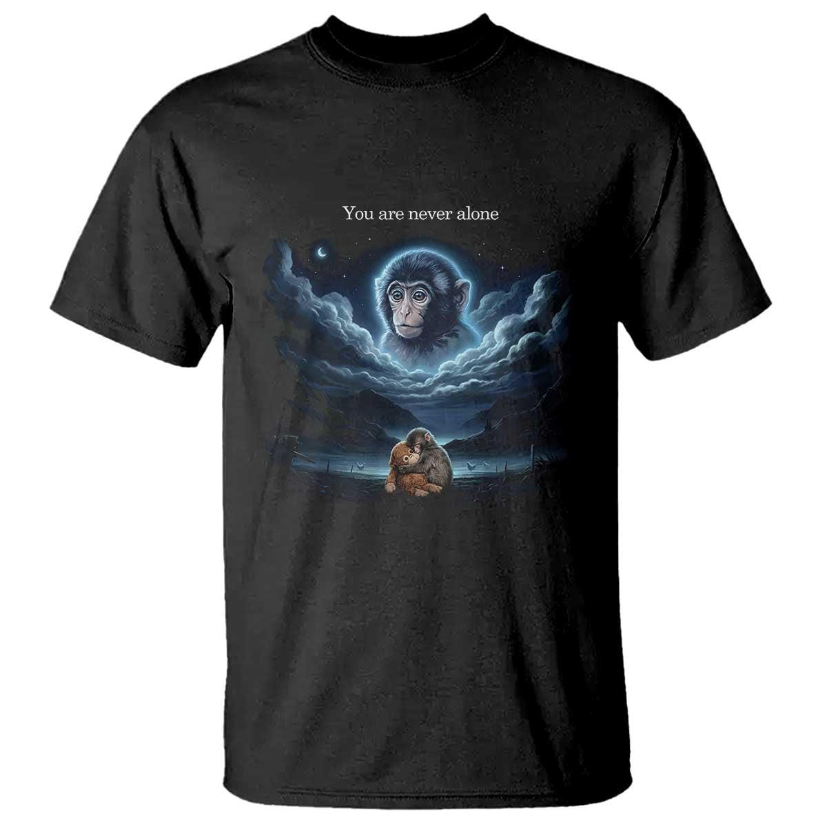 Baby Monkey Punch T Shirt You Are Never Alone Brave