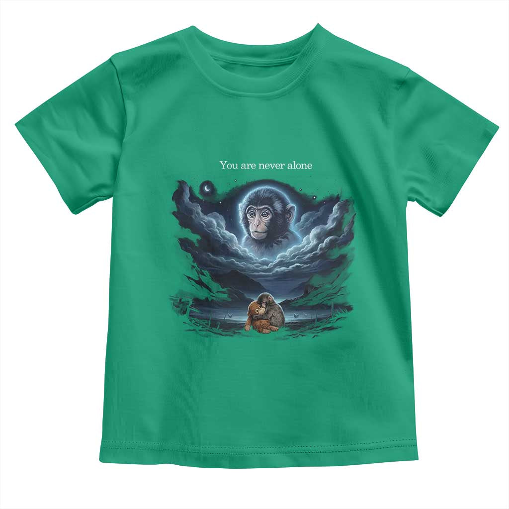 Baby Monkey Punch Toddler T Shirt You Are Never Alone Brave