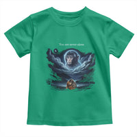 Baby Monkey Punch Toddler T Shirt You Are Never Alone Brave