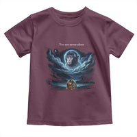 Baby Monkey Punch Toddler T Shirt You Are Never Alone Brave