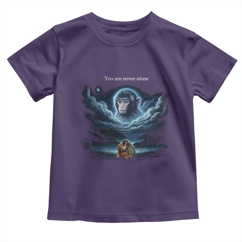 Baby Monkey Punch Toddler T Shirt You Are Never Alone Brave