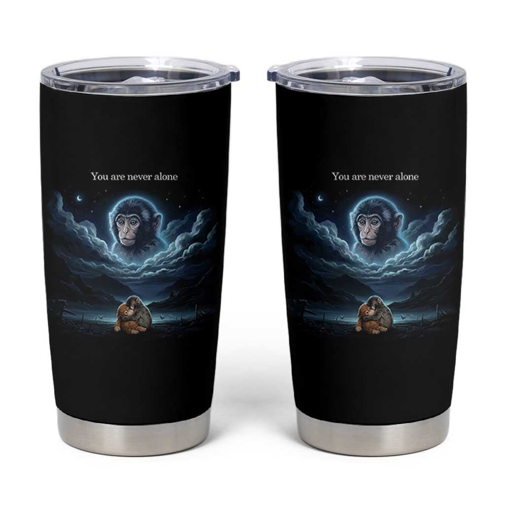 Baby Monkey Punch Tumbler Cup You Are Never Alone Brave