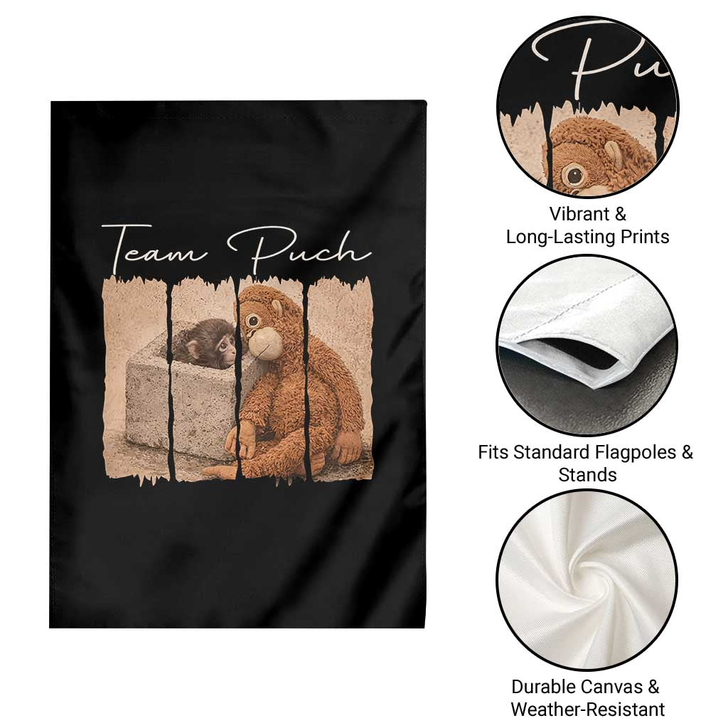 Team Punch Garden Flag Baby Monkey And Plush Toy Viral