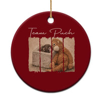 Team Punch Ceramic Ornament Baby Monkey And Plush Toy Viral