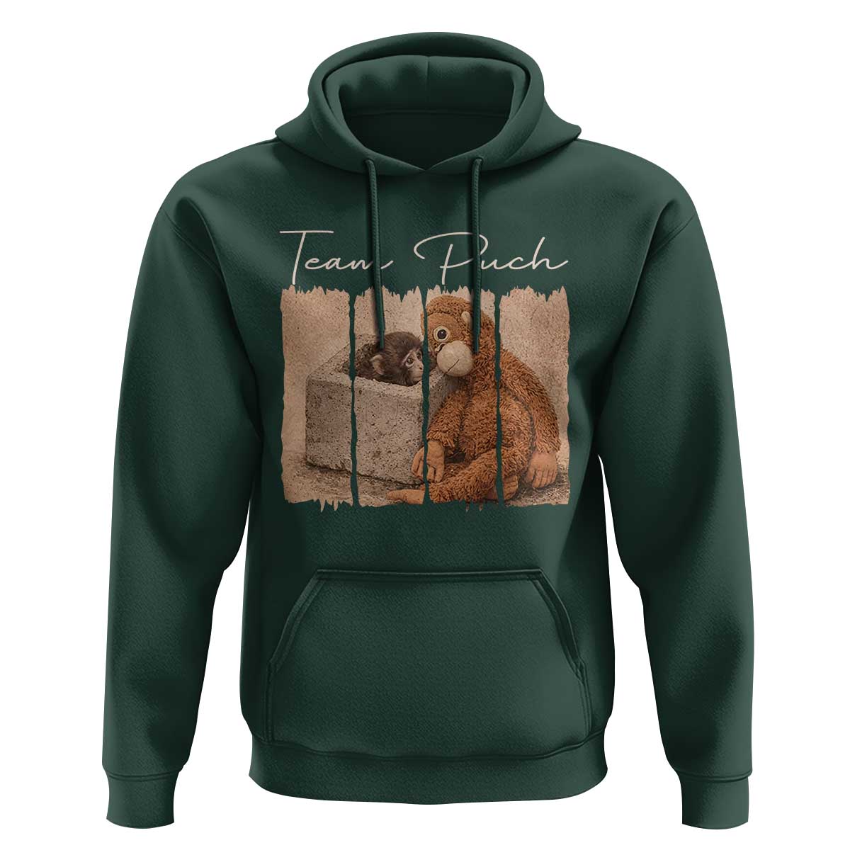 Team Punch Hoodie Baby Monkey And Plush Toy Viral