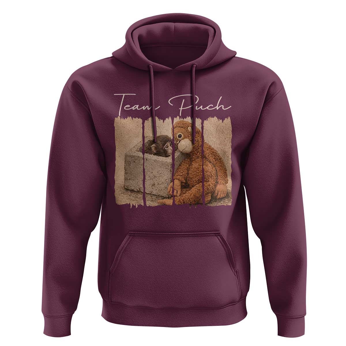 Team Punch Hoodie Baby Monkey And Plush Toy Viral