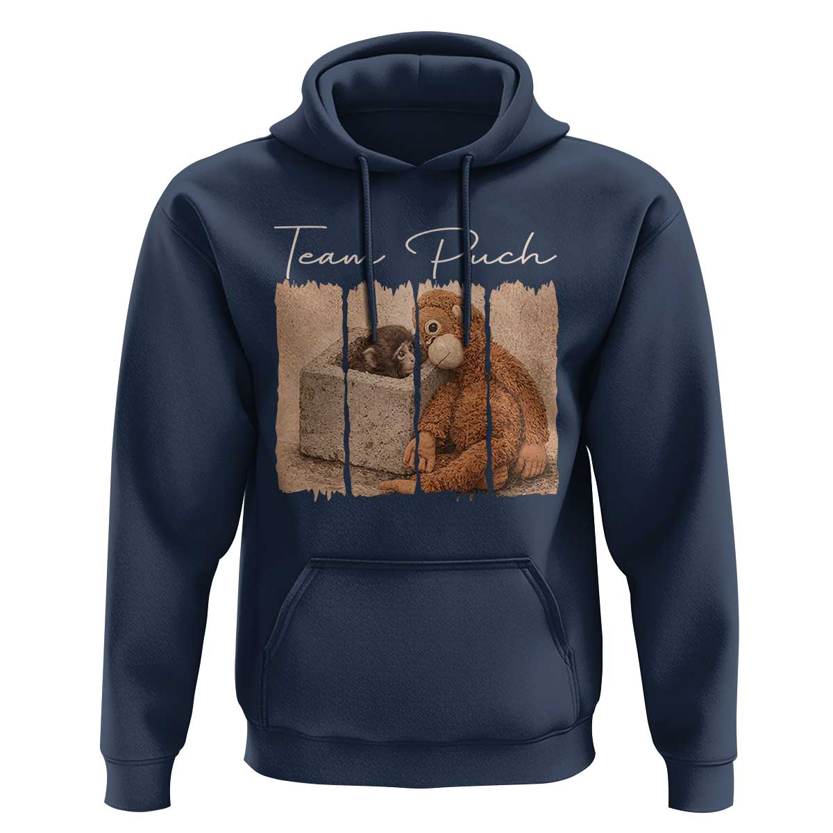 Team Punch Hoodie Baby Monkey And Plush Toy Viral