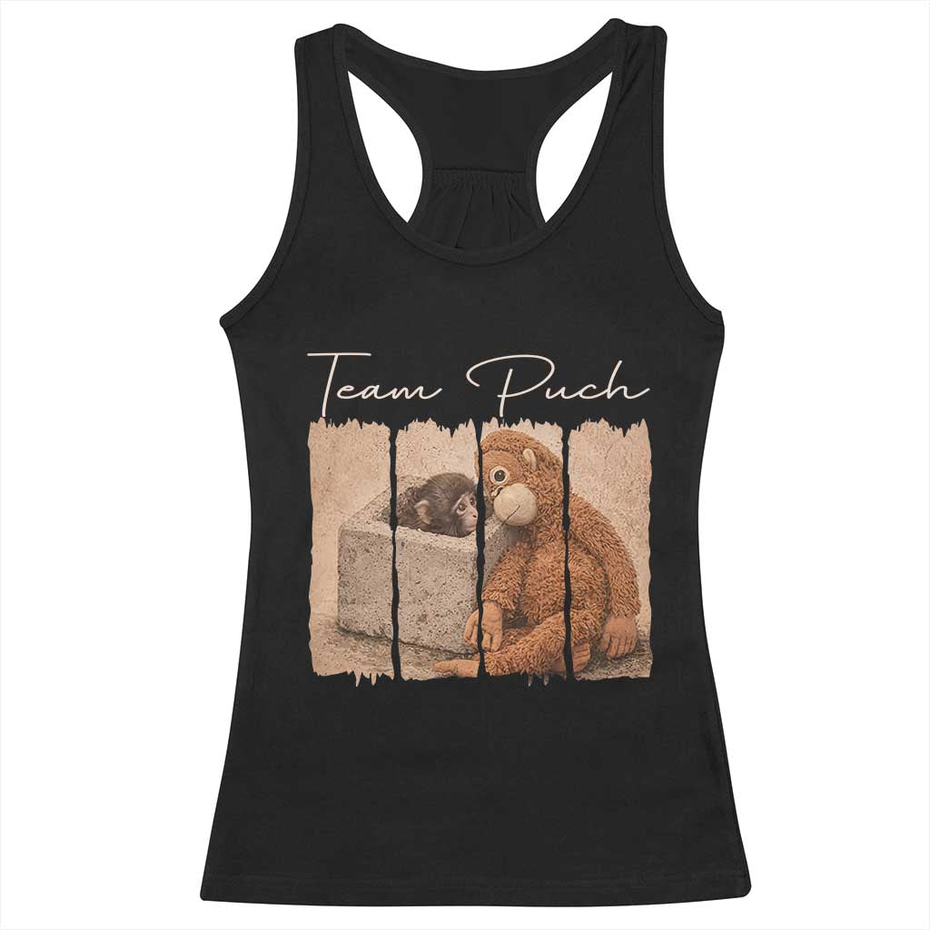 Team Punch Racerback Tank Top Baby Monkey And Plush Toy Viral