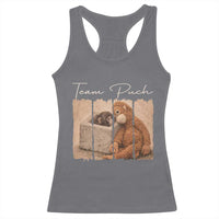 Team Punch Racerback Tank Top Baby Monkey And Plush Toy Viral