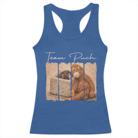 Team Punch Racerback Tank Top Baby Monkey And Plush Toy Viral