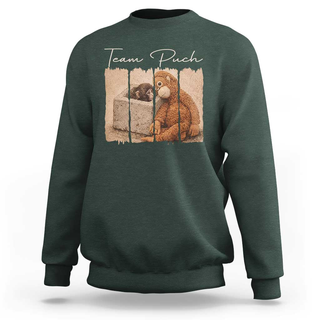 Team Punch Sweatshirt Baby Monkey And Plush Toy Viral