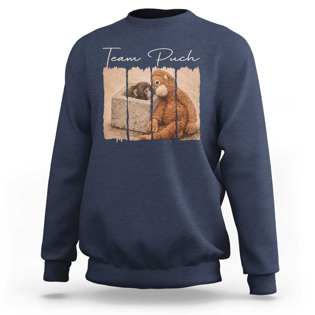 Team Punch Sweatshirt Baby Monkey And Plush Toy Viral