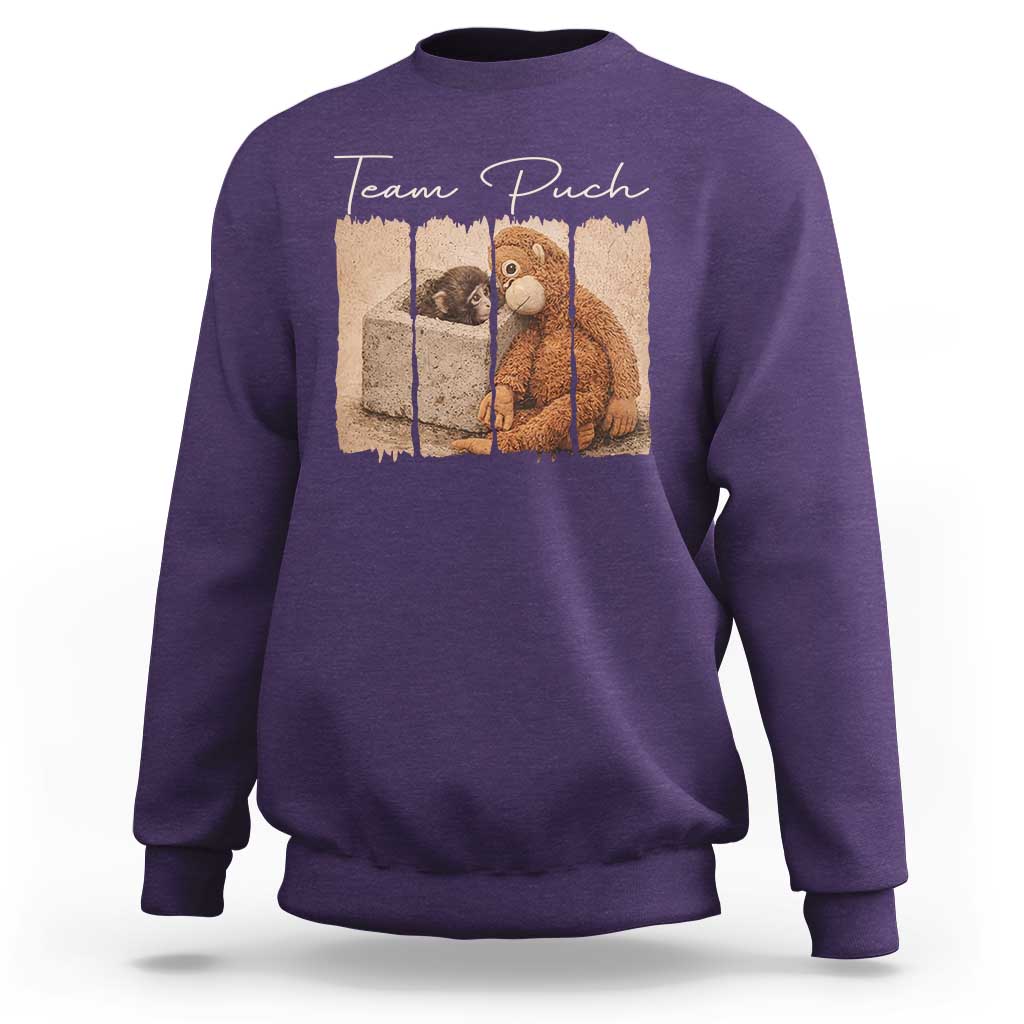 Team Punch Sweatshirt Baby Monkey And Plush Toy Viral