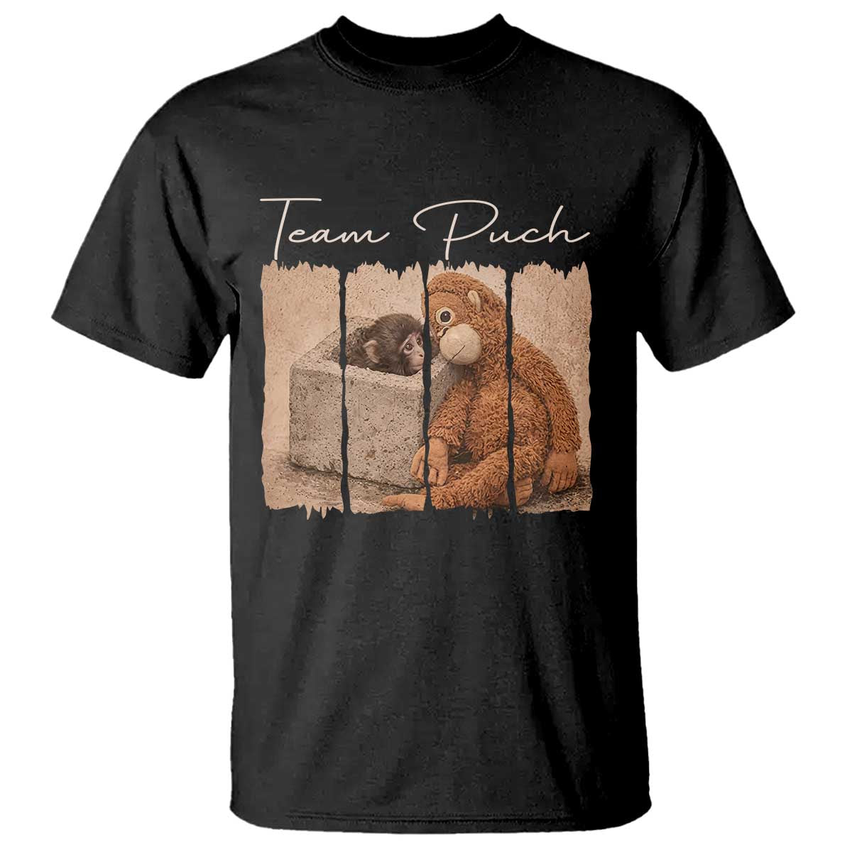 Team Punch T Shirt Baby Monkey And Plush Toy Viral