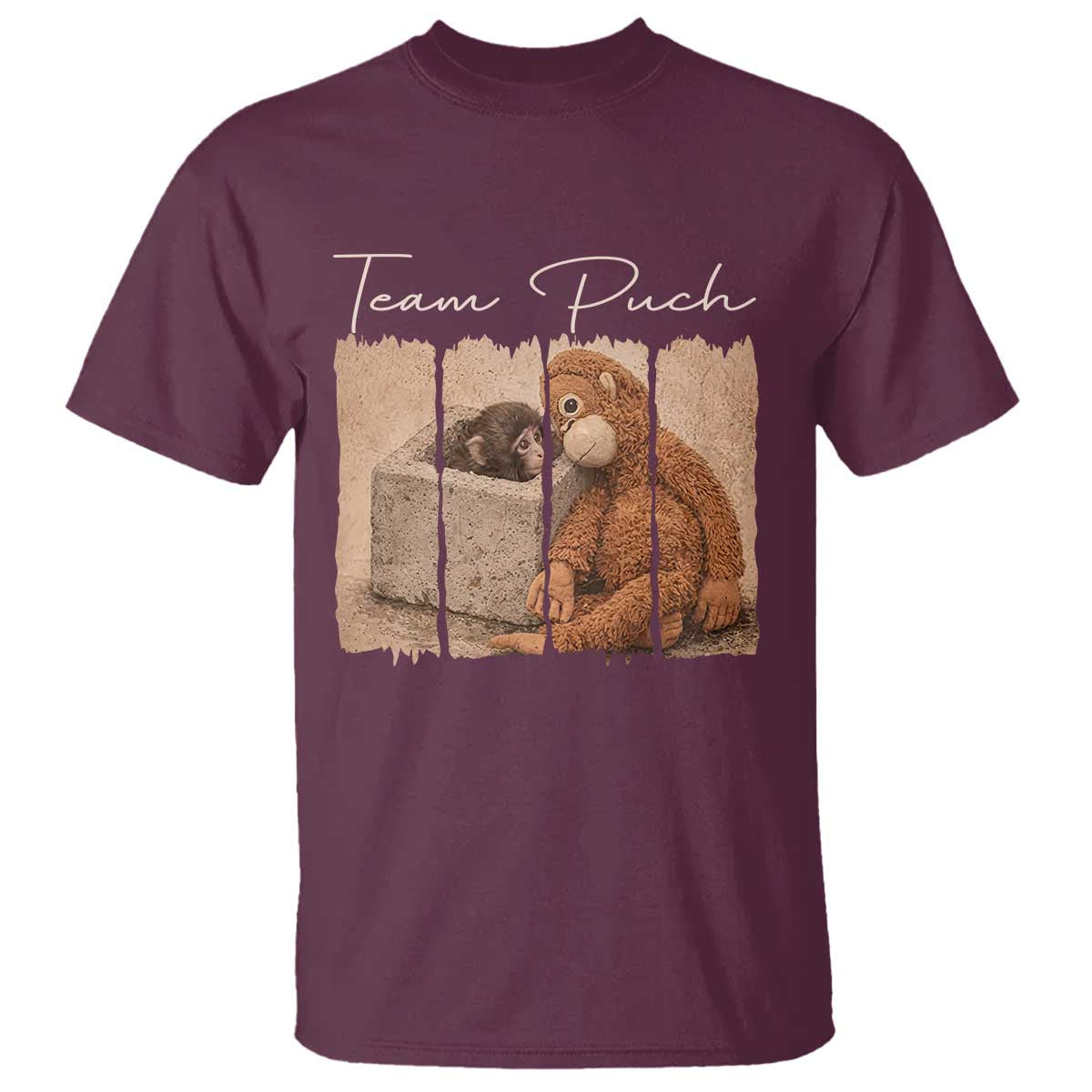 Team Punch T Shirt Baby Monkey And Plush Toy Viral