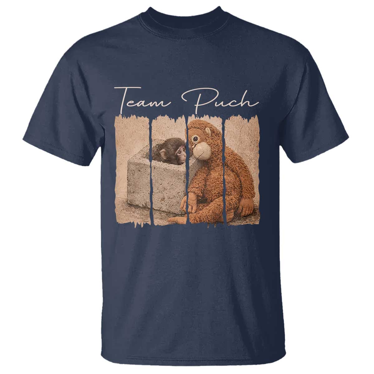 Team Punch T Shirt Baby Monkey And Plush Toy Viral