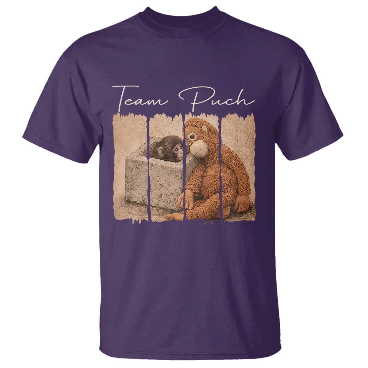 Team Punch T Shirt Baby Monkey And Plush Toy Viral