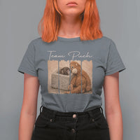 Team Punch T Shirt For Women Baby Monkey And Plush Toy Viral