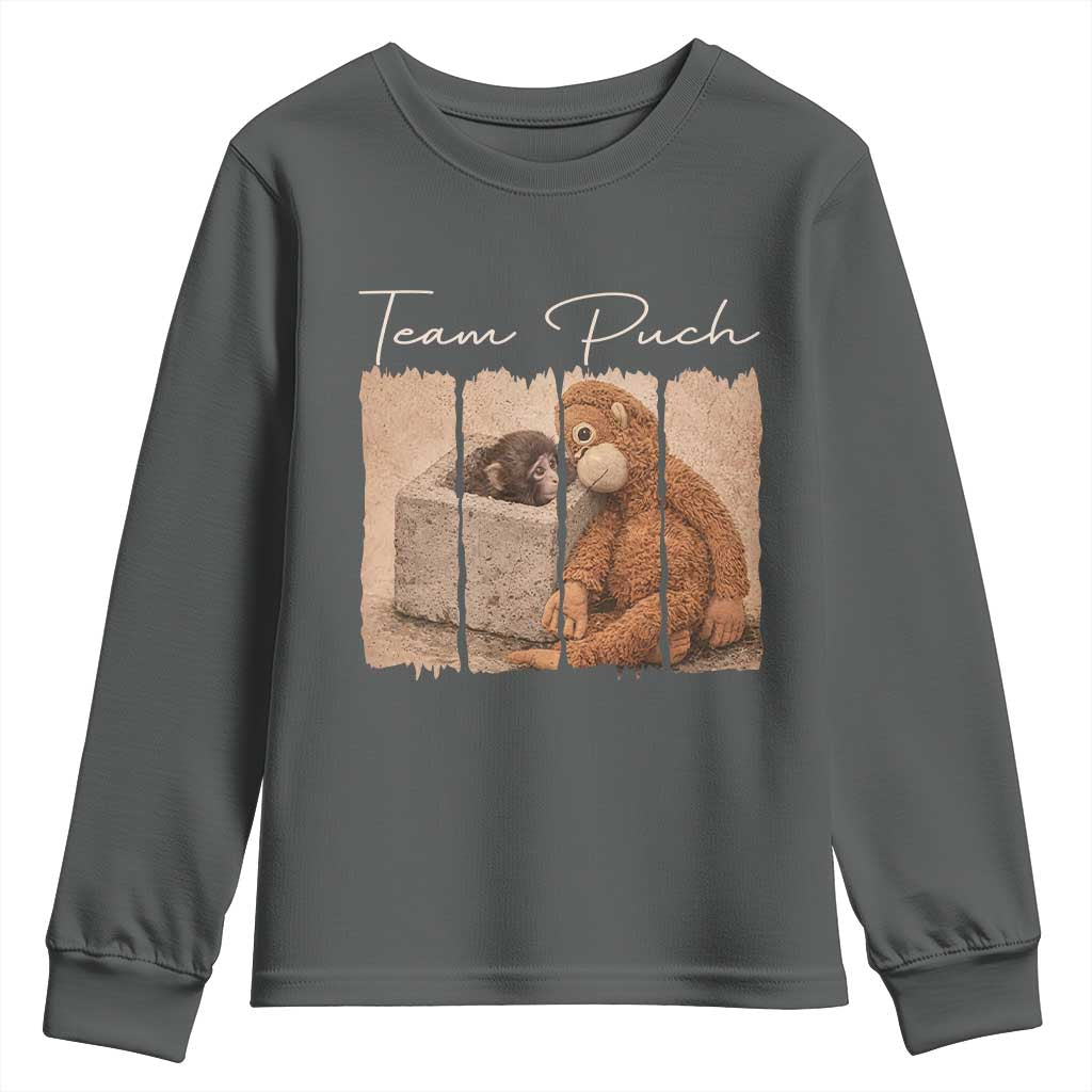Team Punch Youth Sweatshirt Baby Monkey And Plush Toy Viral