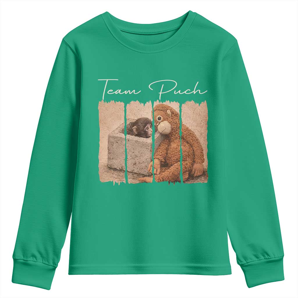 Team Punch Youth Sweatshirt Baby Monkey And Plush Toy Viral