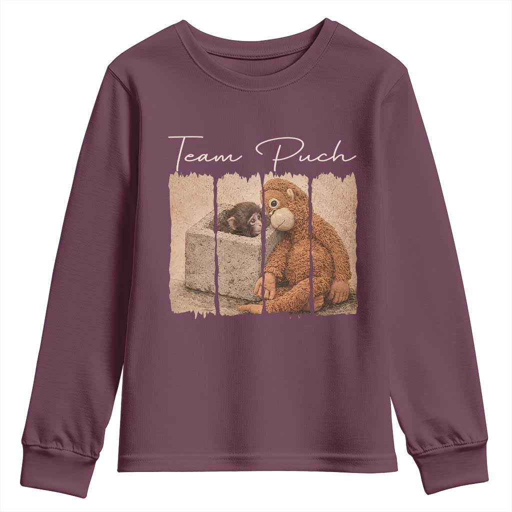 Team Punch Youth Sweatshirt Baby Monkey And Plush Toy Viral