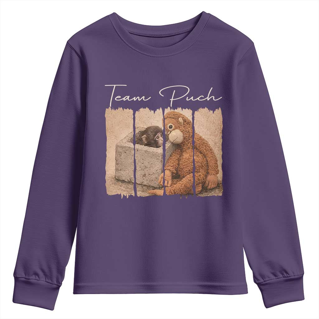 Team Punch Youth Sweatshirt Baby Monkey And Plush Toy Viral