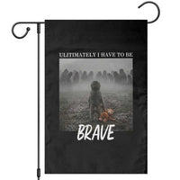 Sad Punch Monkey Garden Flag Ultimately I Have To Be Brave