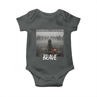 Sad Punch Monkey Baby Onesie Ultimately I Have To Be Brave