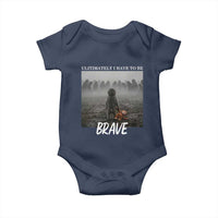 Sad Punch Monkey Baby Onesie Ultimately I Have To Be Brave