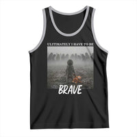 Sad Punch Monkey Tank Top Ultimately I Have To Be Brave