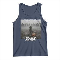Sad Punch Monkey Tank Top Ultimately I Have To Be Brave