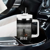 Sad Punch Monkey Tumbler With Handle Ultimately I Have To Be Brave
