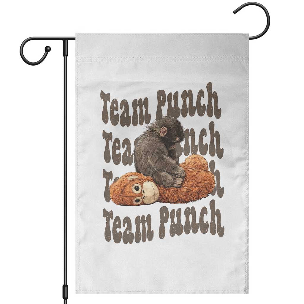 Team Punch Monkey Garden Flag Baby Monkey And Plush Toy Viral