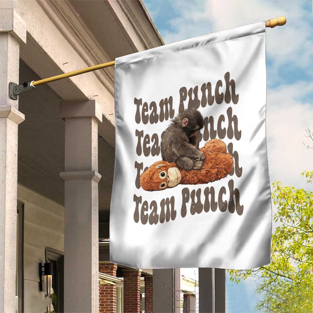 Team Punch Monkey Garden Flag Baby Monkey And Plush Toy Viral