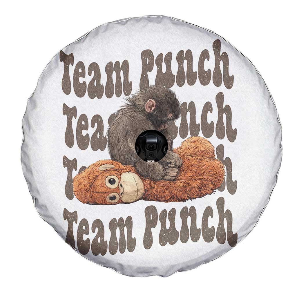 Team Punch Monkey Spare Tire Cover Baby Monkey And Plush Toy Viral