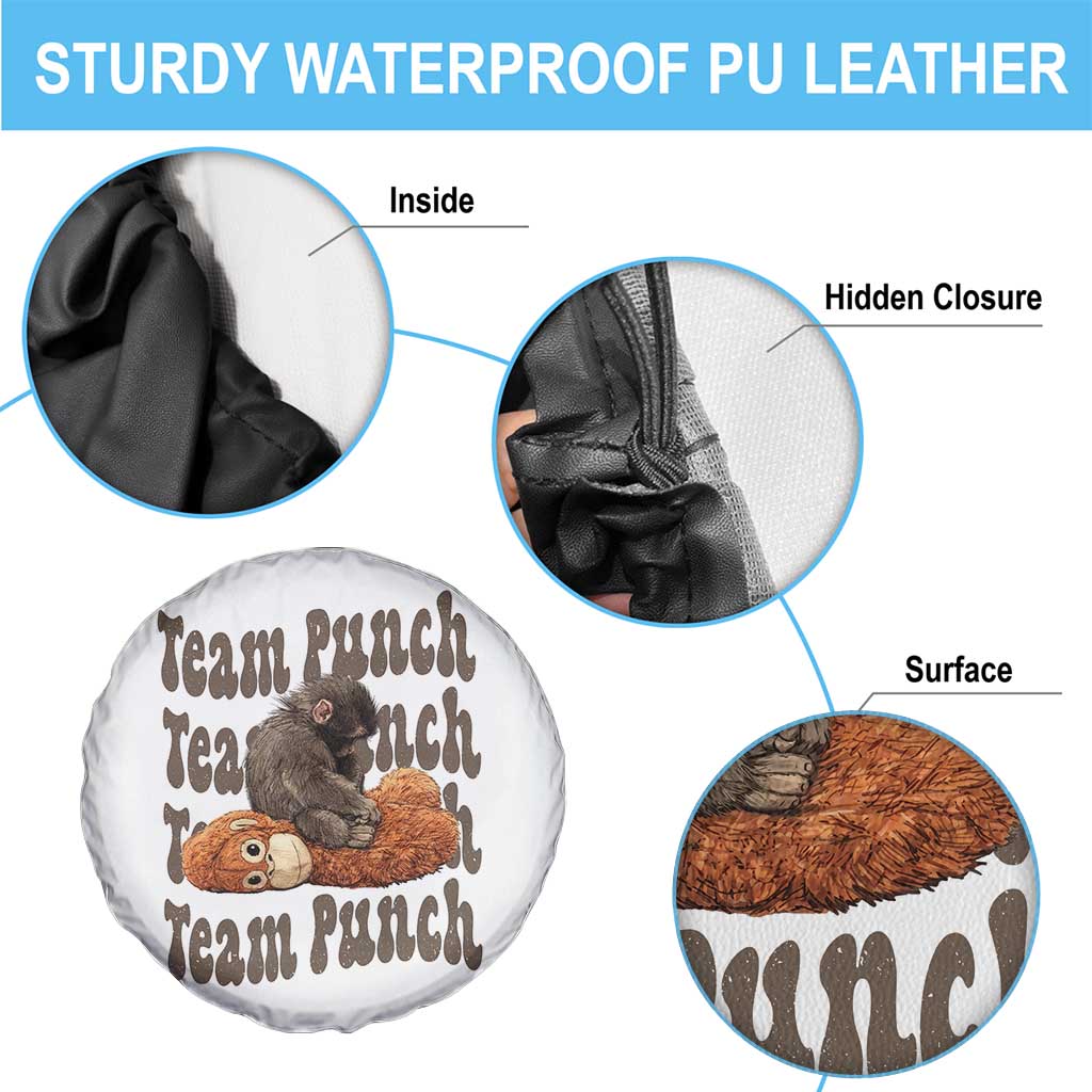 Team Punch Monkey Spare Tire Cover Baby Monkey And Plush Toy Viral