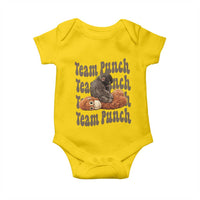 Team Punch Monkey Baby Onesie Baby Monkey And Plush Toy Viral