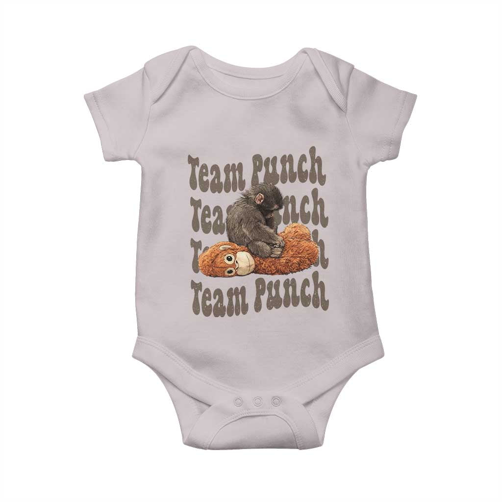 Team Punch Monkey Baby Onesie Baby Monkey And Plush Toy Viral