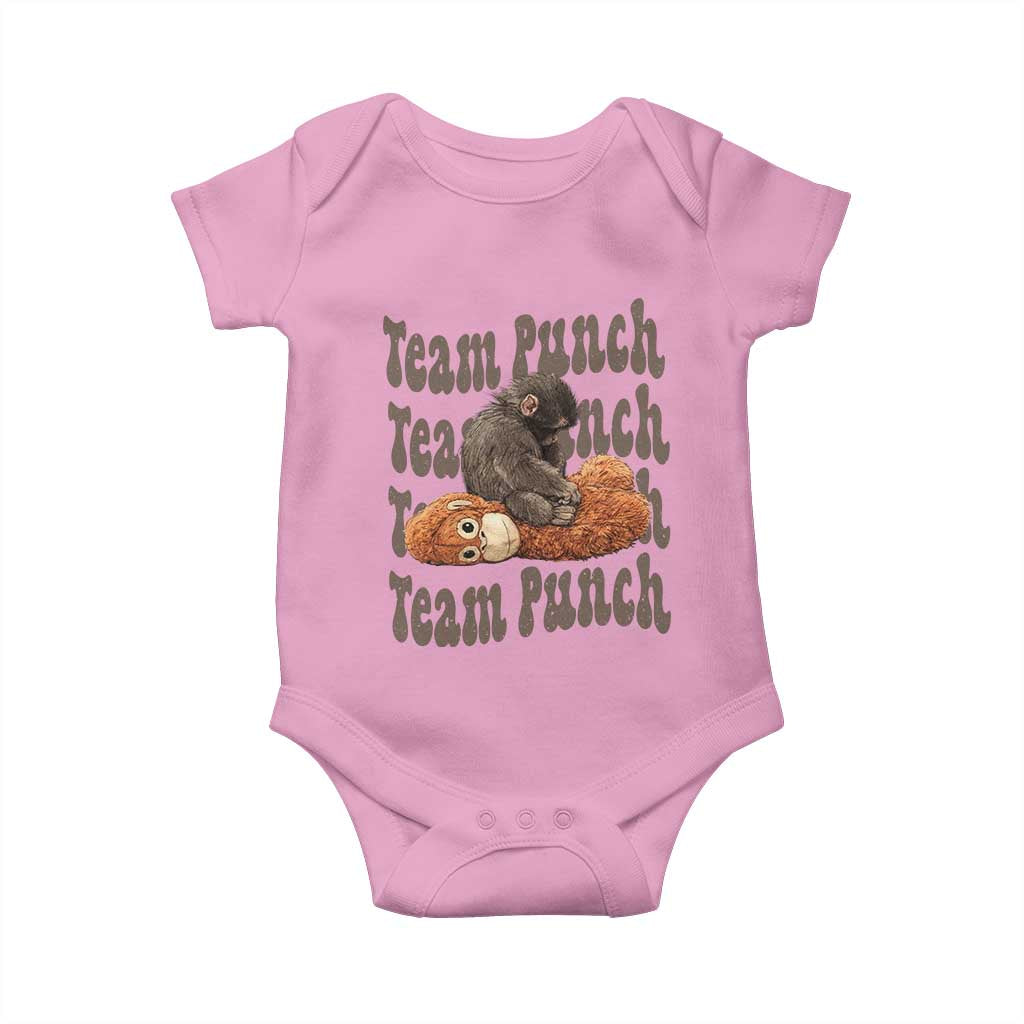 Team Punch Monkey Baby Onesie Baby Monkey And Plush Toy Viral
