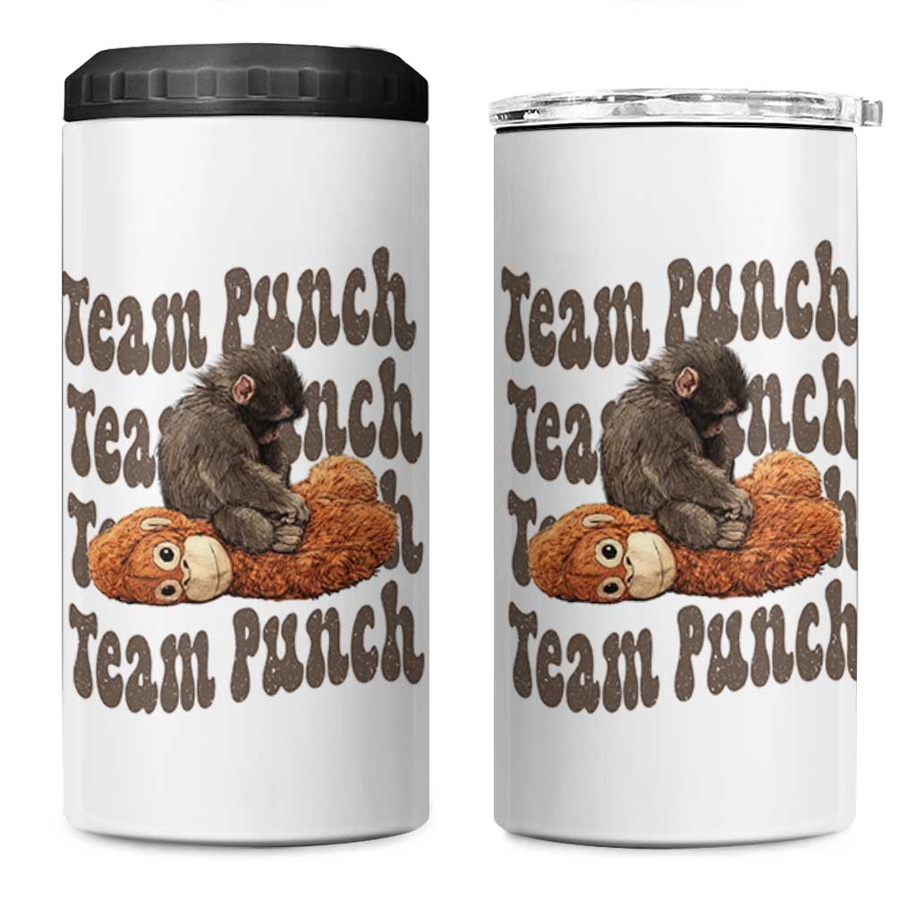 Team Punch Monkey 4 in 1 Can Cooler Tumbler Baby Monkey And Plush Toy Viral
